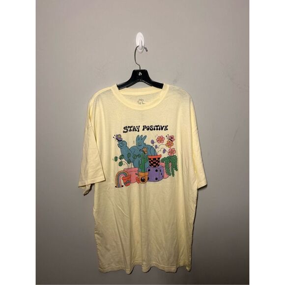 Urban Outfitters Dreyfus Art Stay positive tee shirt one size C29-6 - Picture 1 of 4